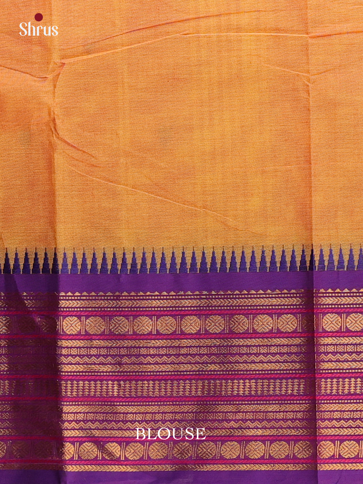 Orange & Purple - Chettinad Cotton Saree