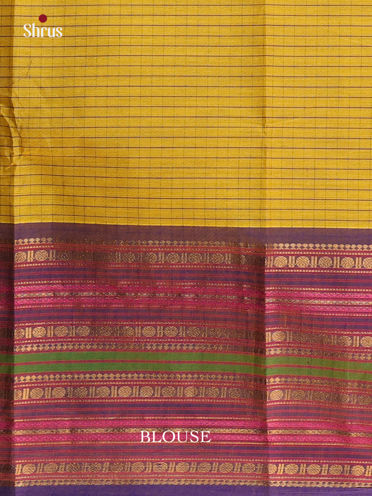 Yellow & Purple - Chettinad Cotton Saree