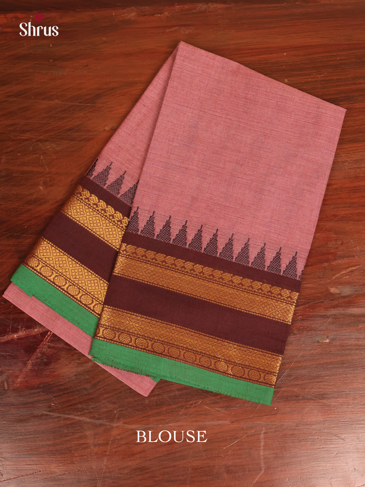 Onion PInk & Brown - Blouse Bit