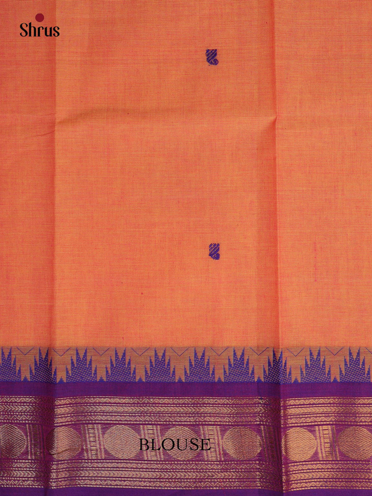 Orange & Violet - Blouse Bit