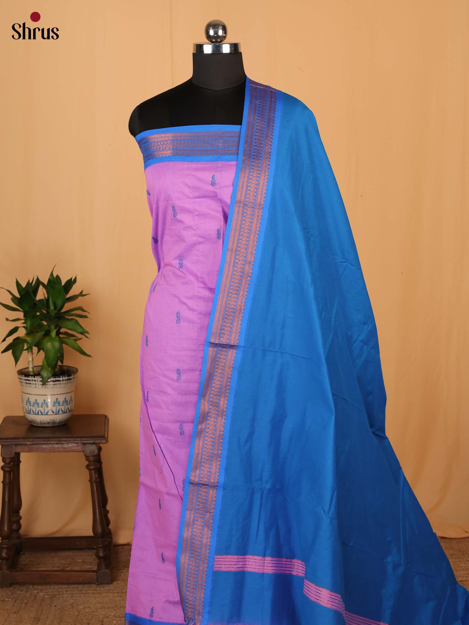 CLS05039 - Kalyani Cotton salwar unstitch - Shop on Shrus.com