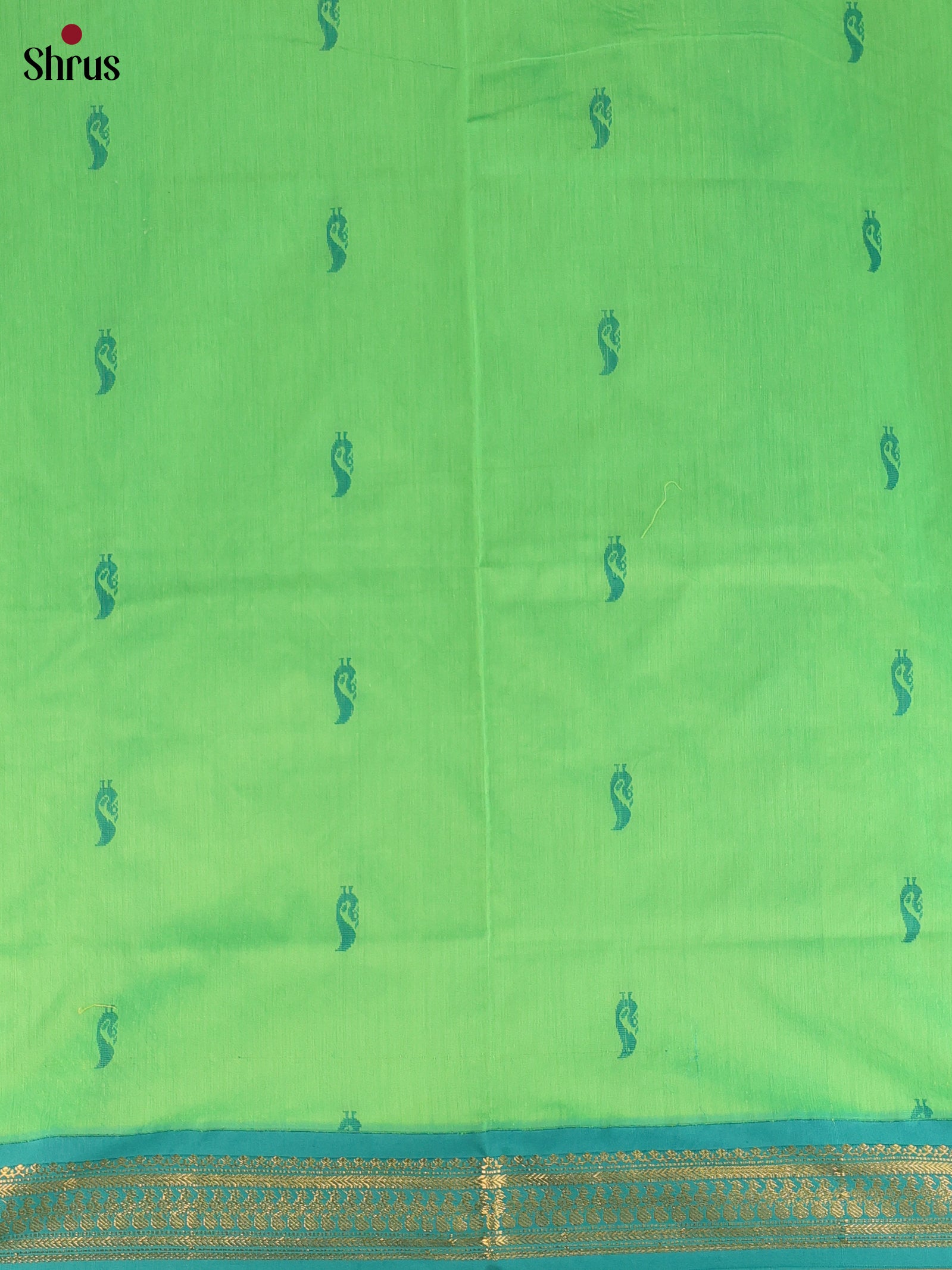 Lite Green & Green - Kalyani Cotton salwar unstitch