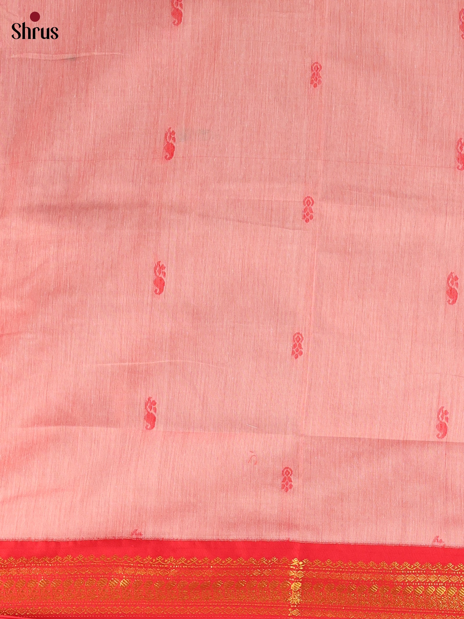 Pink & Red - Kalyani Cotton salwar unstitch