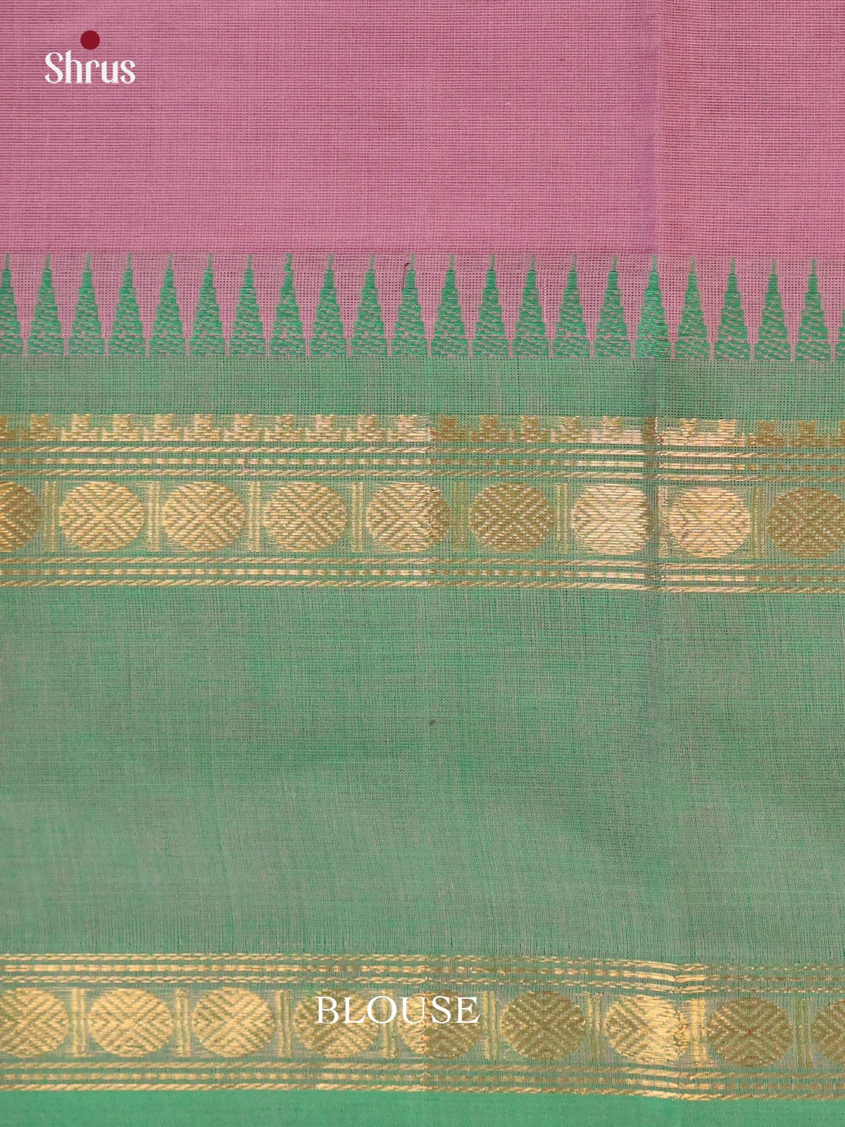 Onion Pink & Green- Blouse Bit