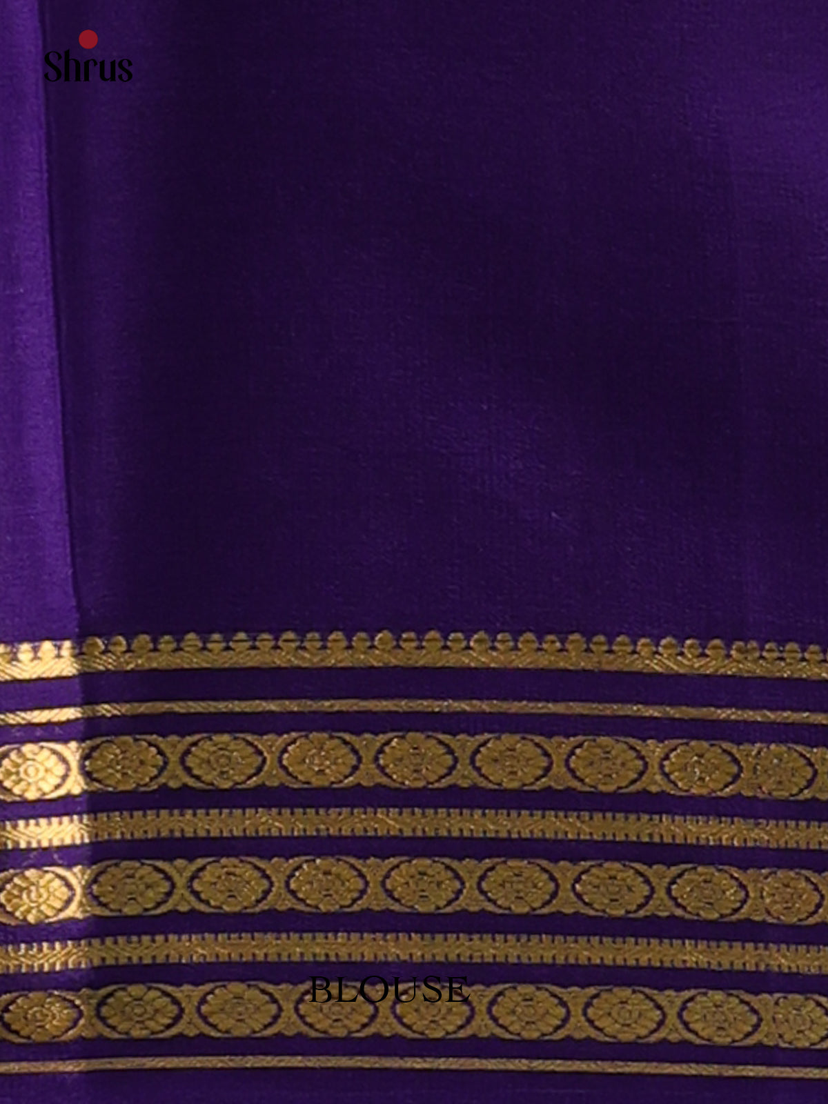 Lite Blue & Violet - Mysore Silk Saree