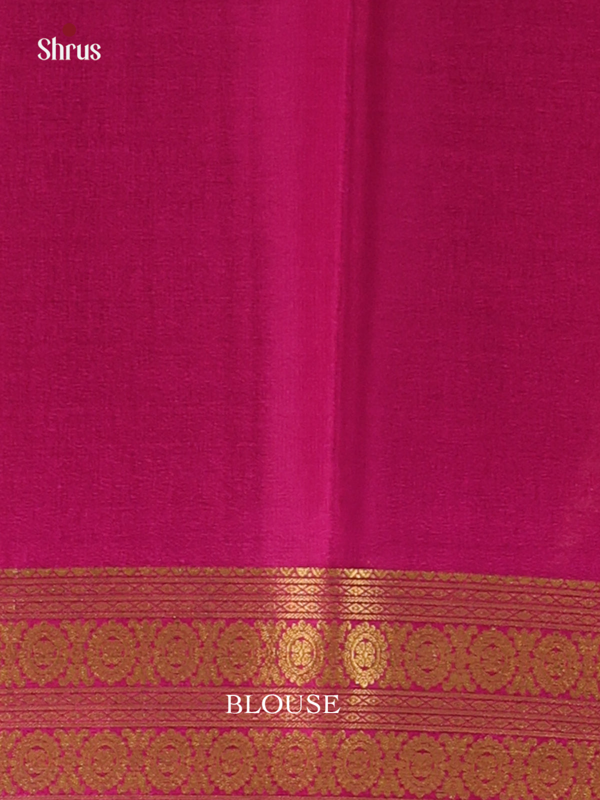 Beige & Majenta - Mysore Silk Saree - Shop on Shrus.com