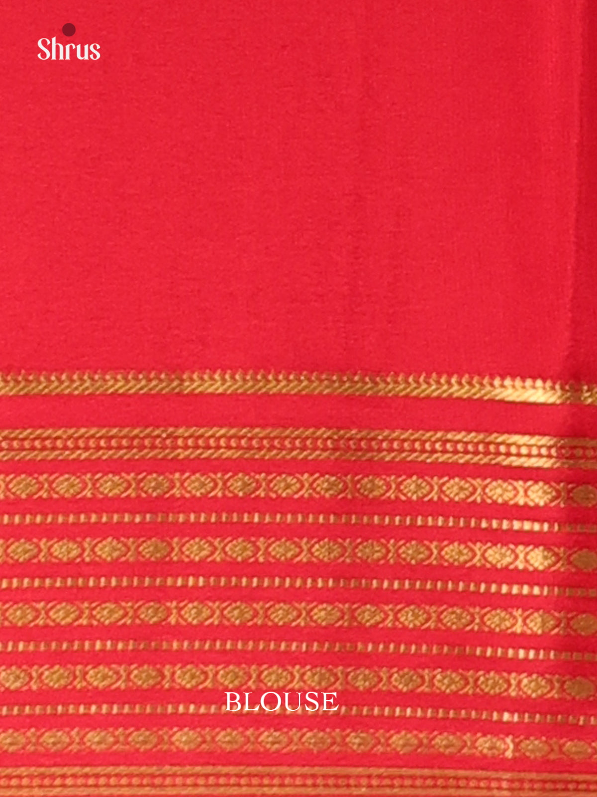 Purple &  Red - Mysore Silk Saree