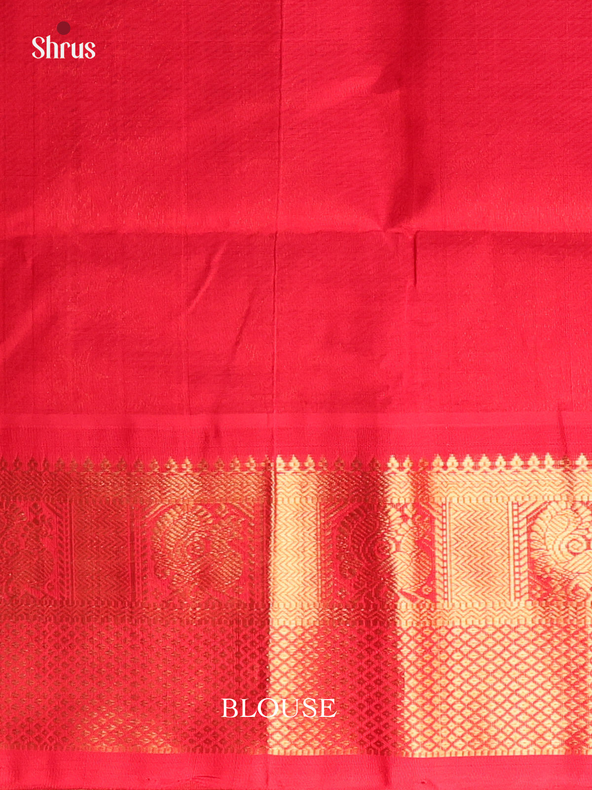 Coffee Brown & Red - Silk Cotton Saree