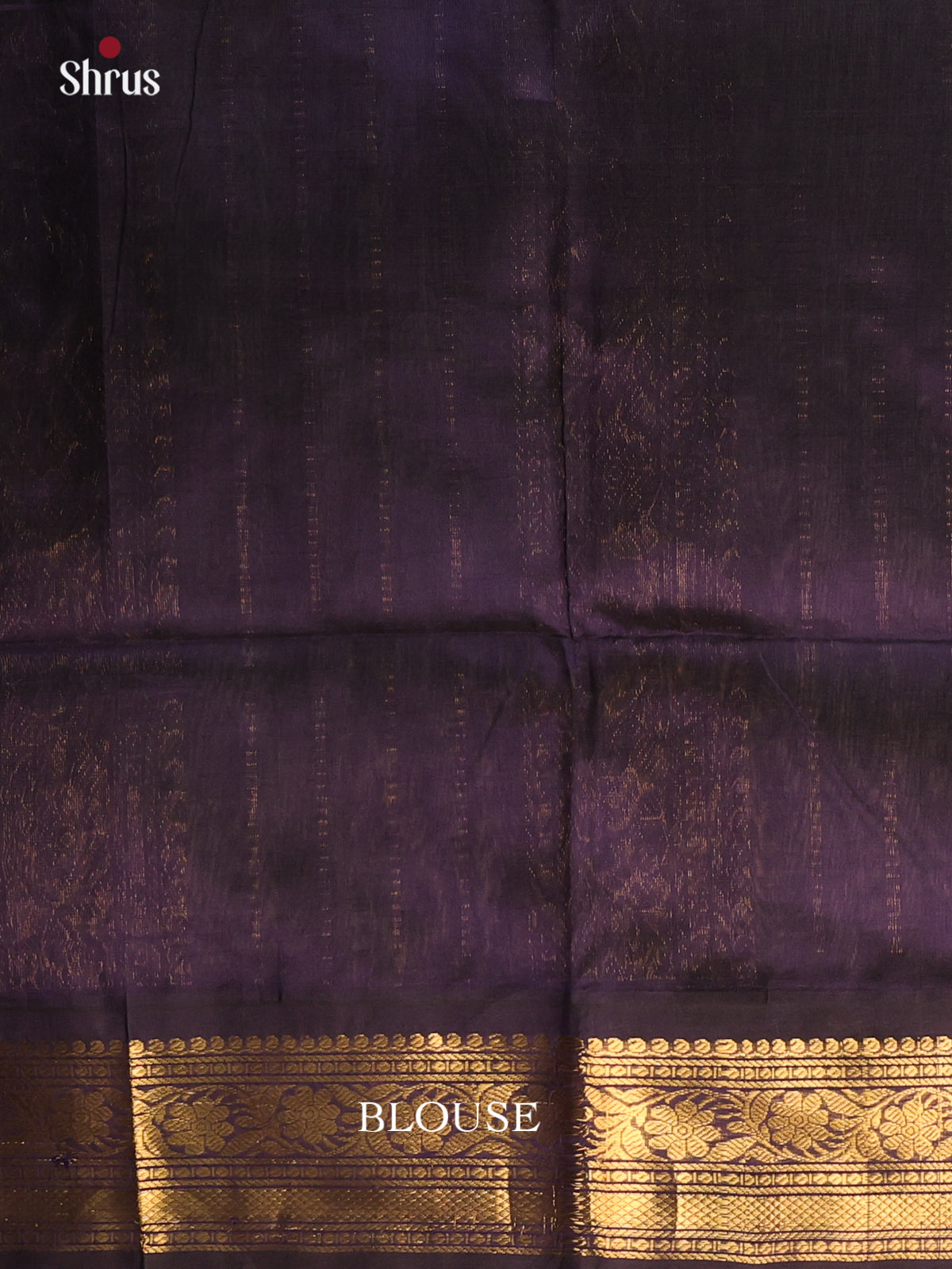Pista Green & Violet - Silk Cotton Saree - Shop on Shrus.com