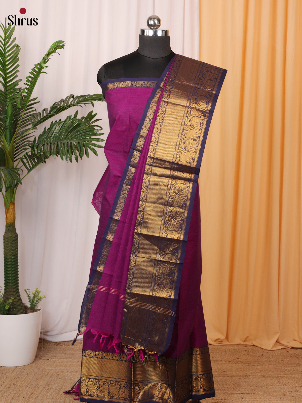 CLS10076 - chettinad top & dupatta combo - Shop on Shrus.com