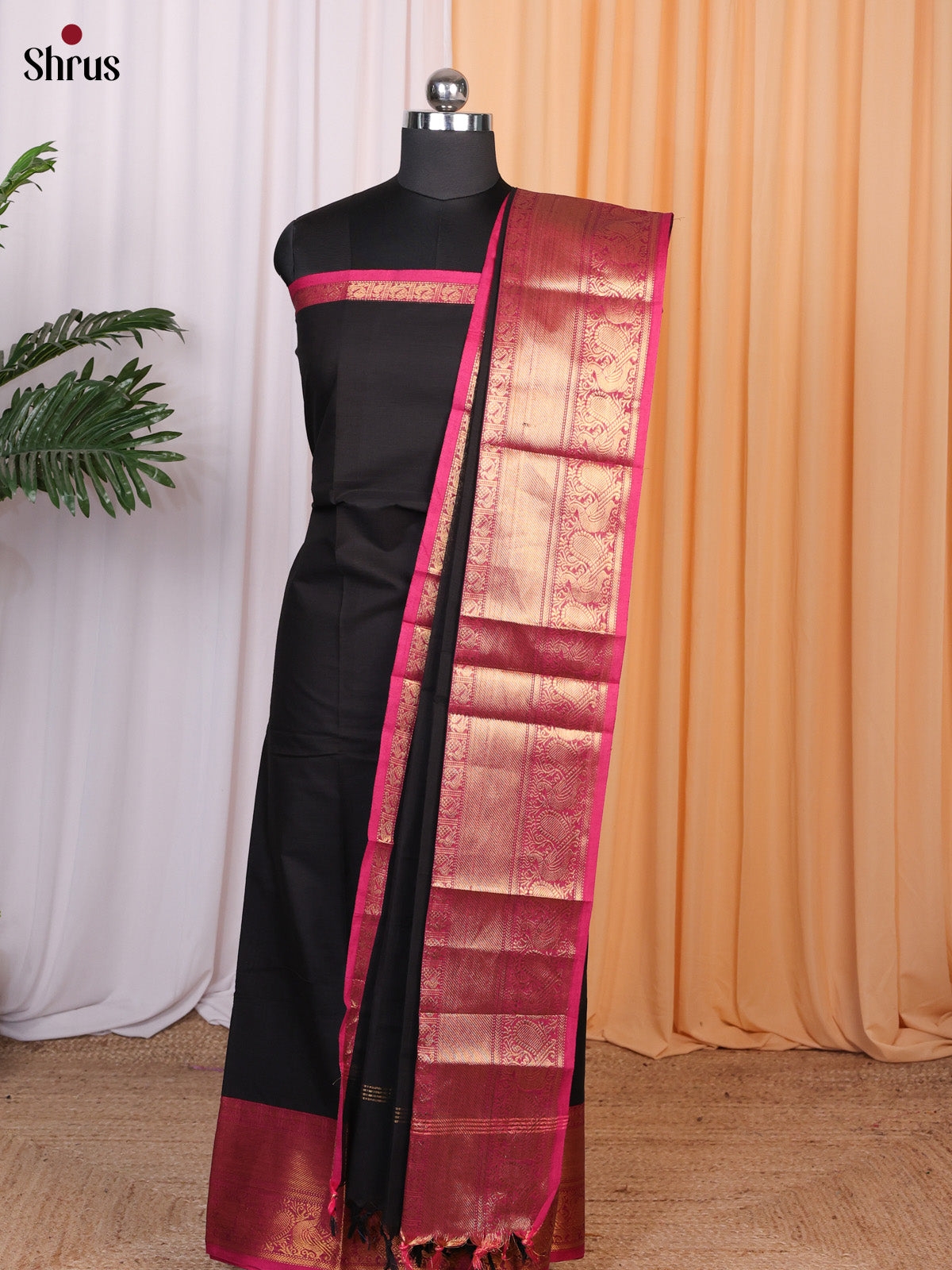 CLS10077  - chettinad top & dupatta combo - Shop on Shrus.com