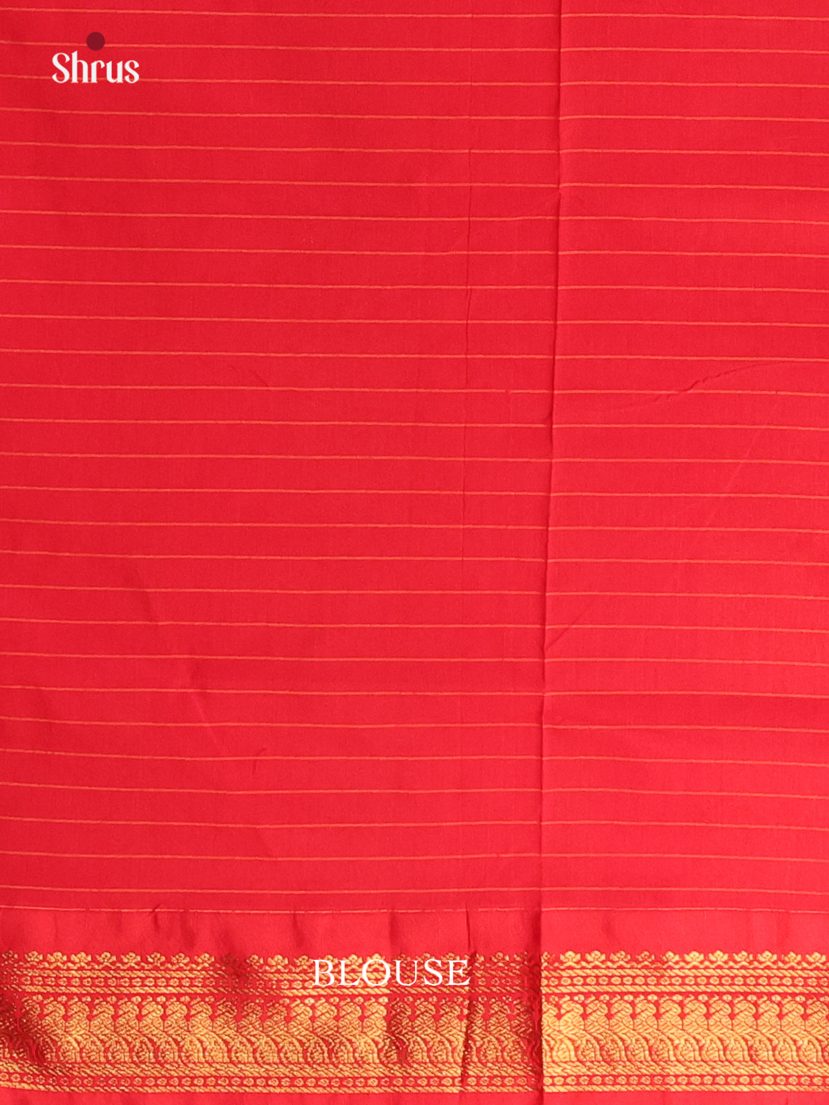 Mustard  & Red - Kalyani Cotton Saree