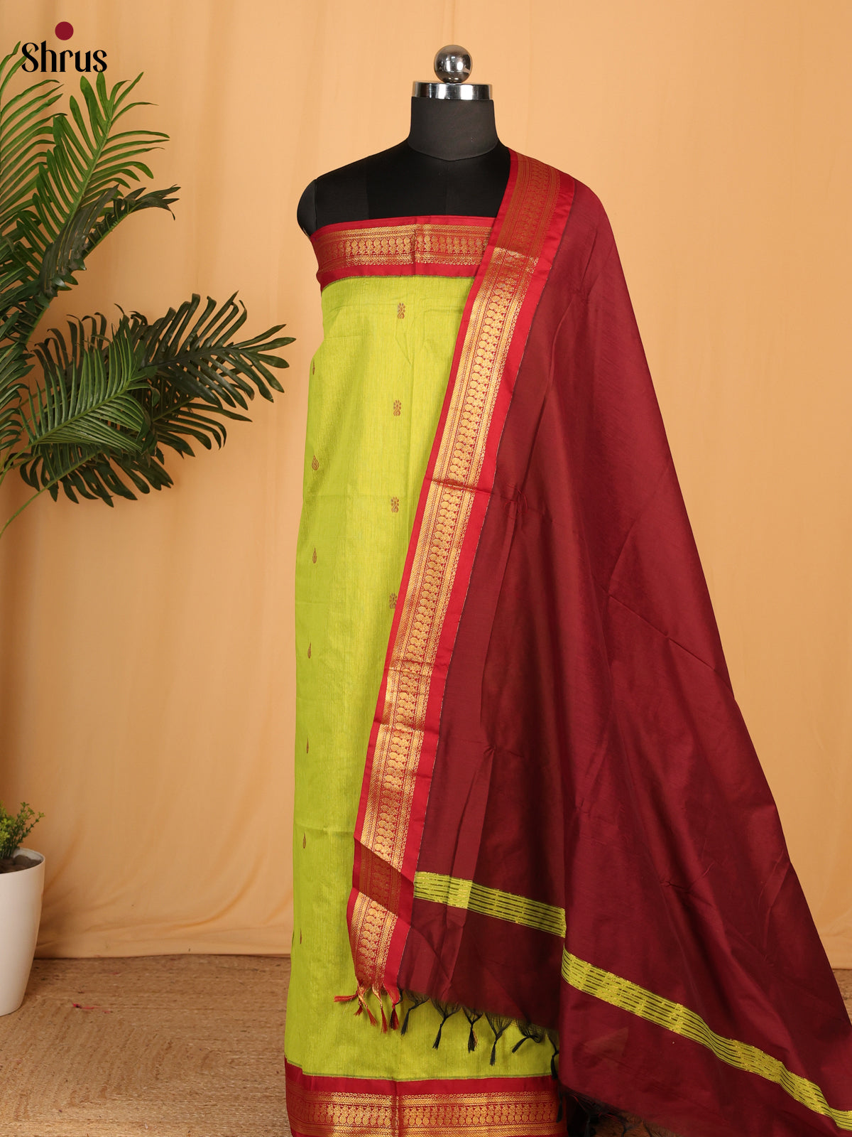 CLS17052 - Kalyani Cotton salwar unstitch - Shop on Shrus.com