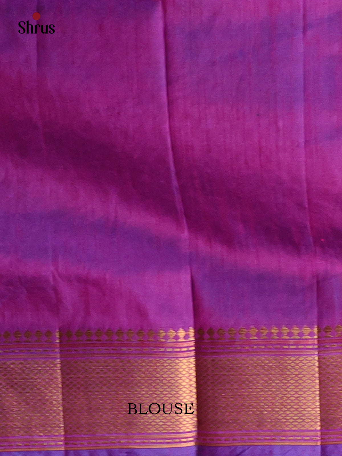Blue  & Purple - Semi Patola Saree - Shop on Shrus.com