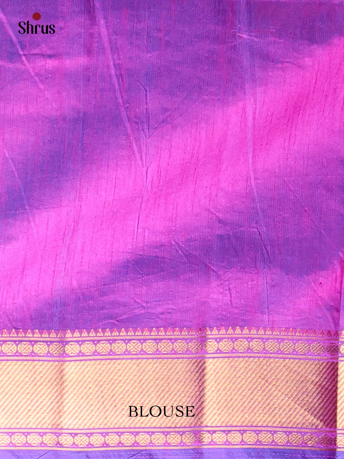 Blue & Purple - Semi Patola Saree - Shop on Shrus.com