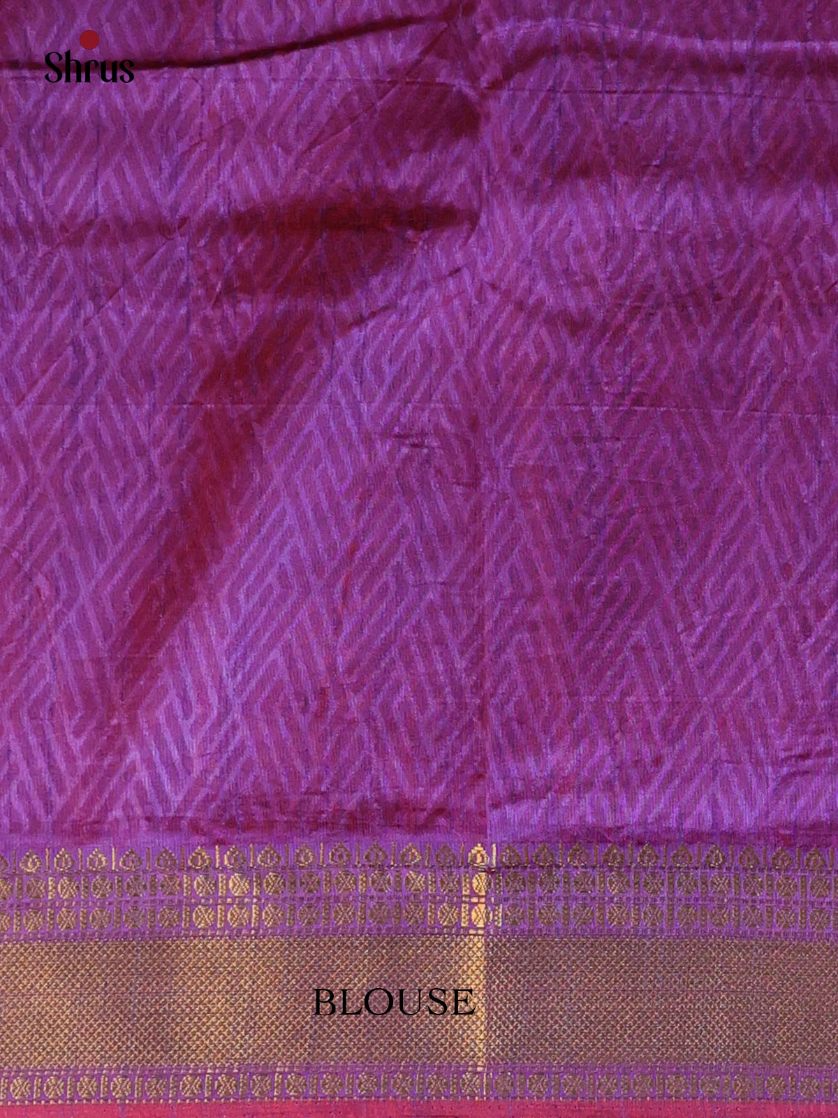 Pink & Purple - Semi Patola Saree - Shop on Shrus.com