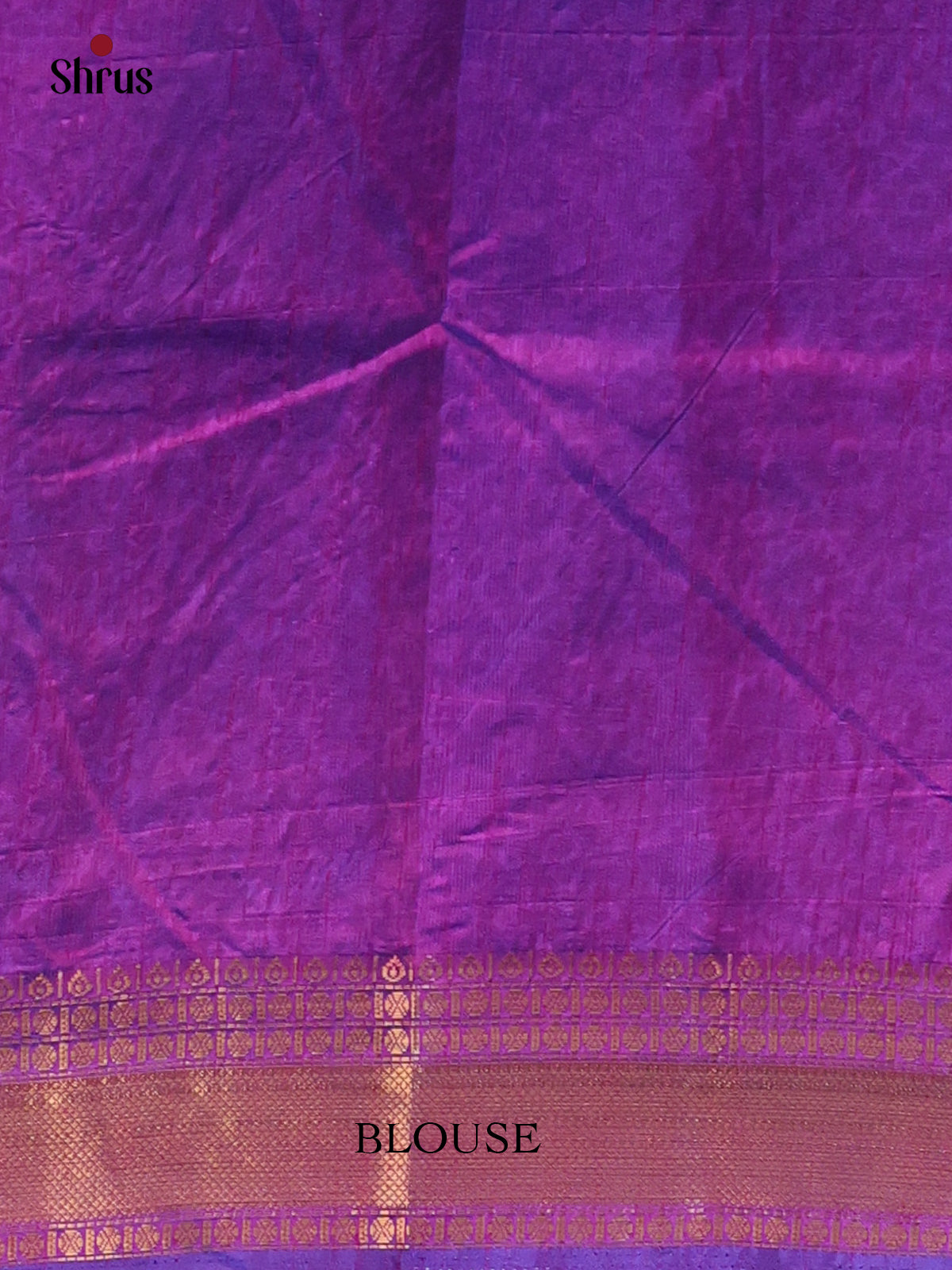Blue & Purple - Semi Patola Saree - Shop on Shrus.com