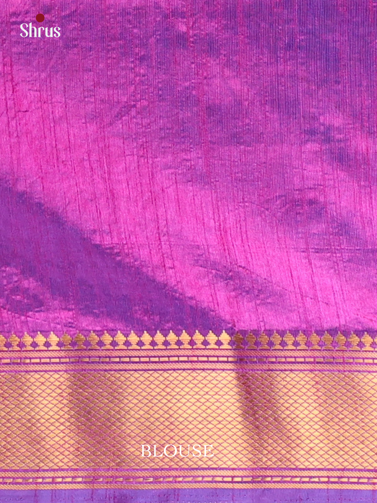 Blue &  Purple - Semi Patola Saree - Shop on Shrus.com