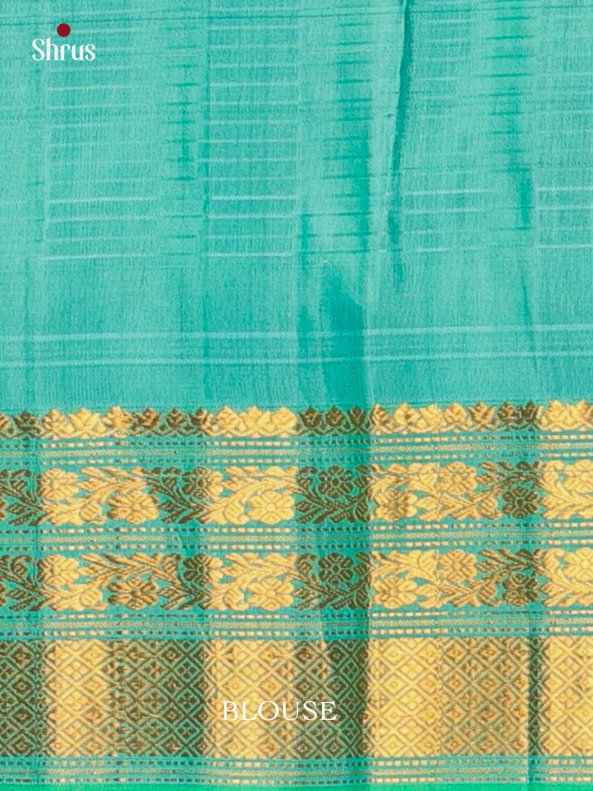 Violet & Teal - Gadwal silk Saree