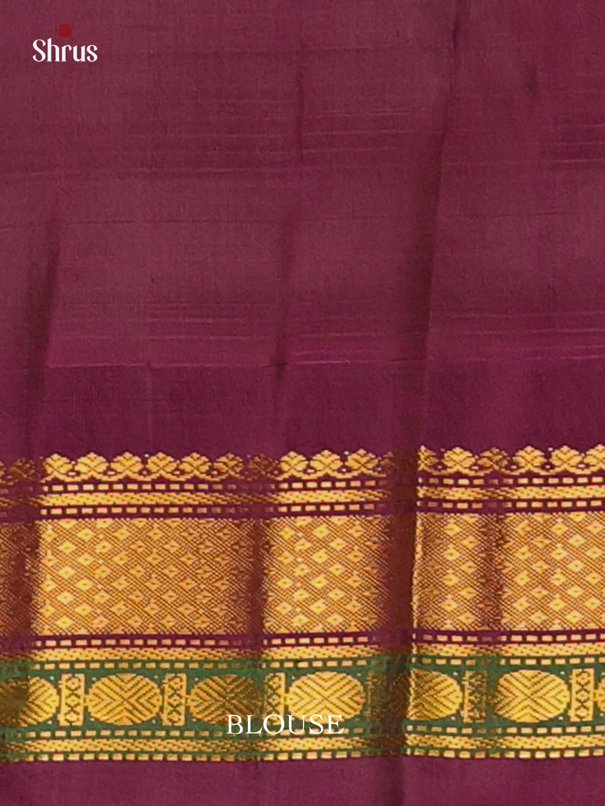 Green & Violet - Gadwal silk Saree