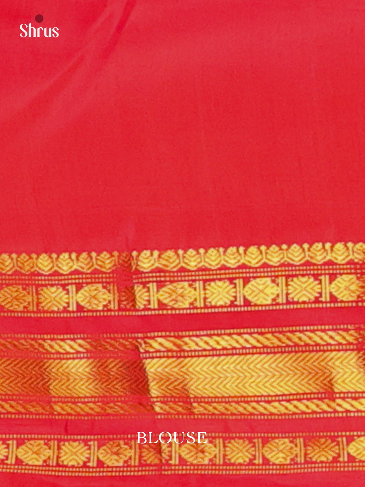 Yellow & Red - Gadwal silk Saree