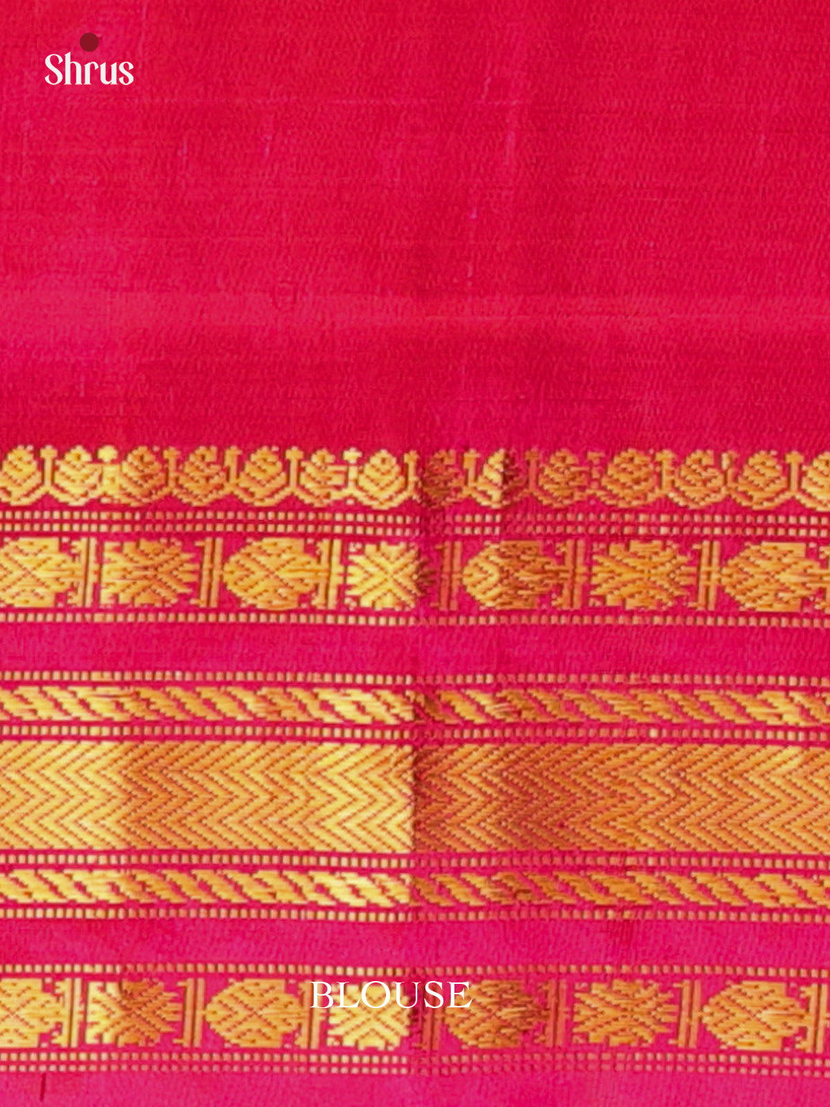 Lite Beige & Pink - Gadwal silk Saree