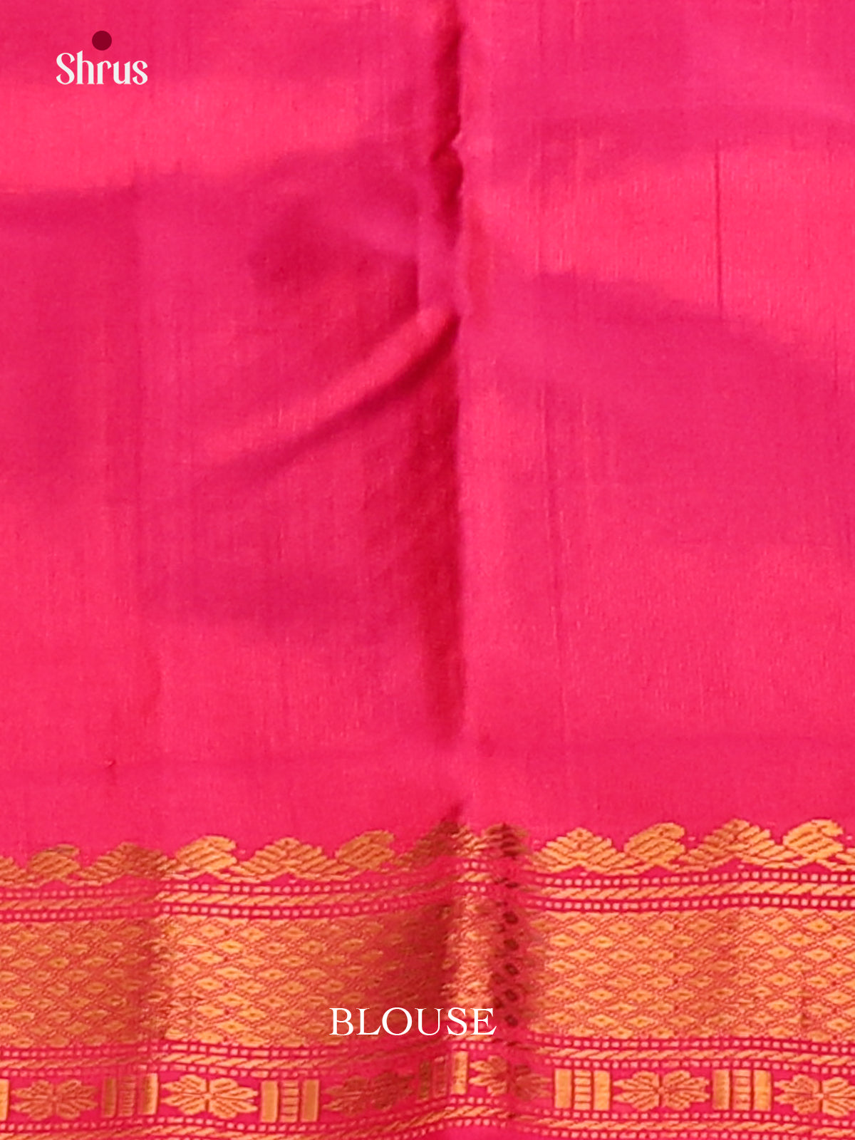 Serene Green Gadwal Silk Saree with Pink Zari Pallu-2