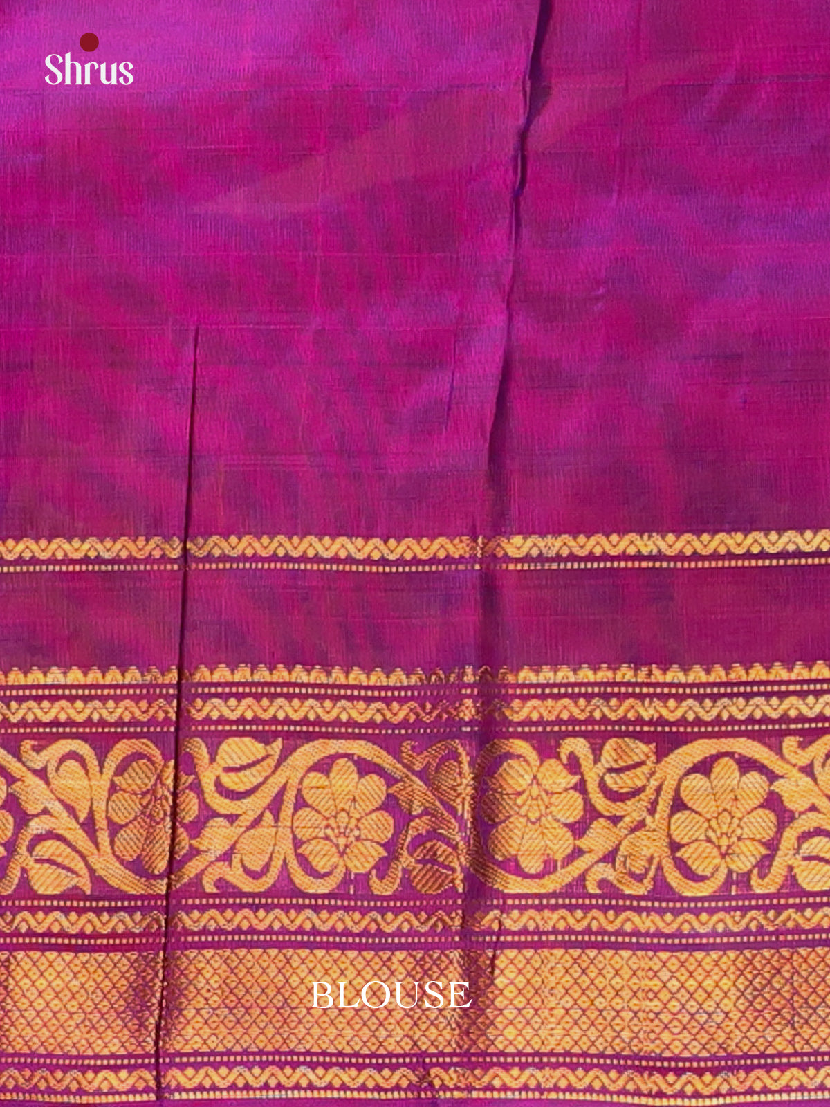 Yellow & Majenta - Gadwal silk Saree