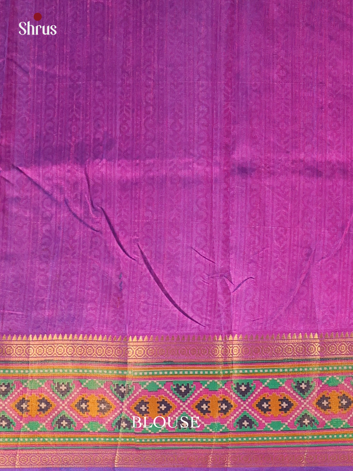Violet & Purple - Semi Patola Saree - Shop on Shrus.com