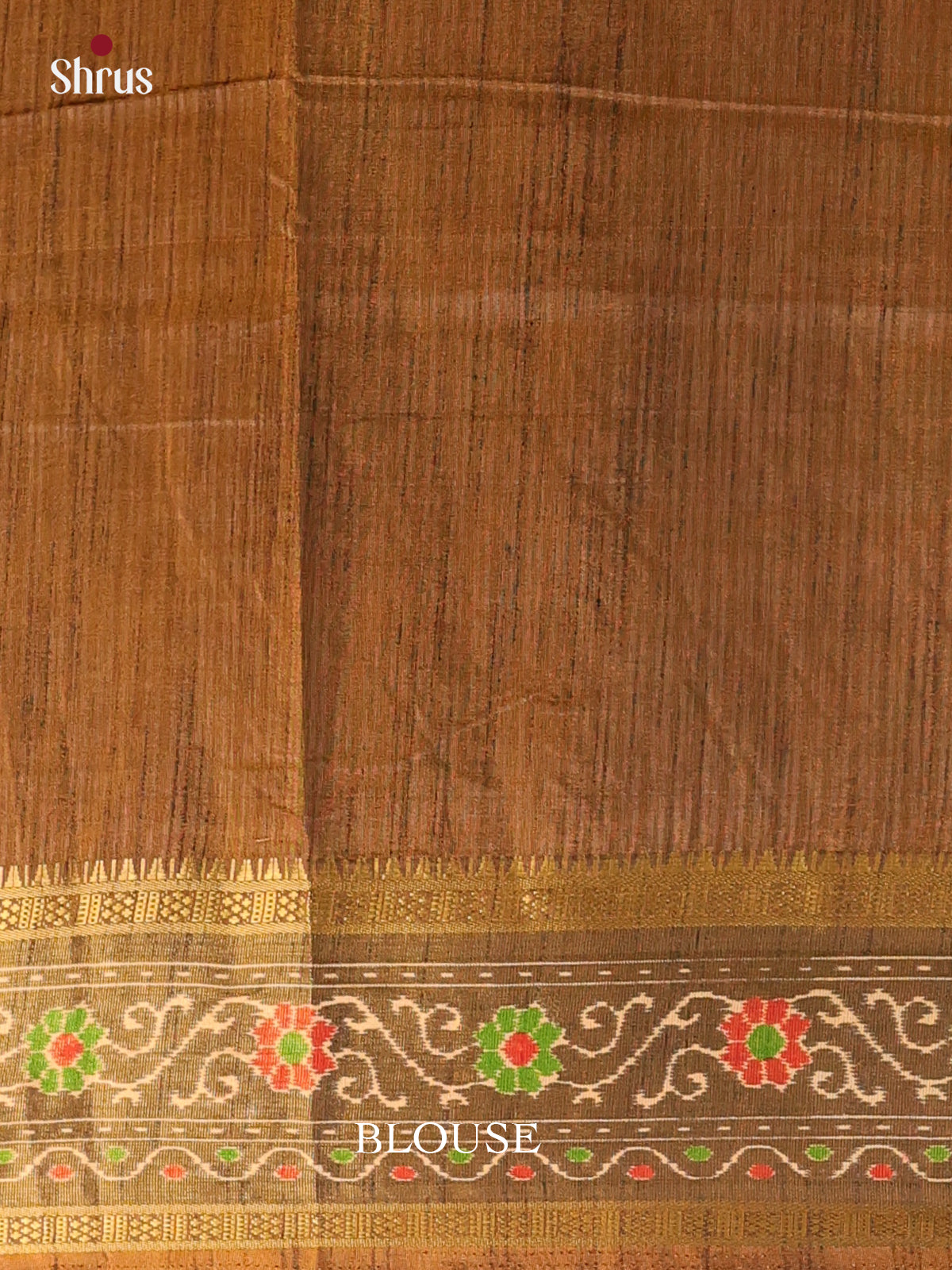 Dark Mustard - Semi Patola Saree - Shop on Shrus.com