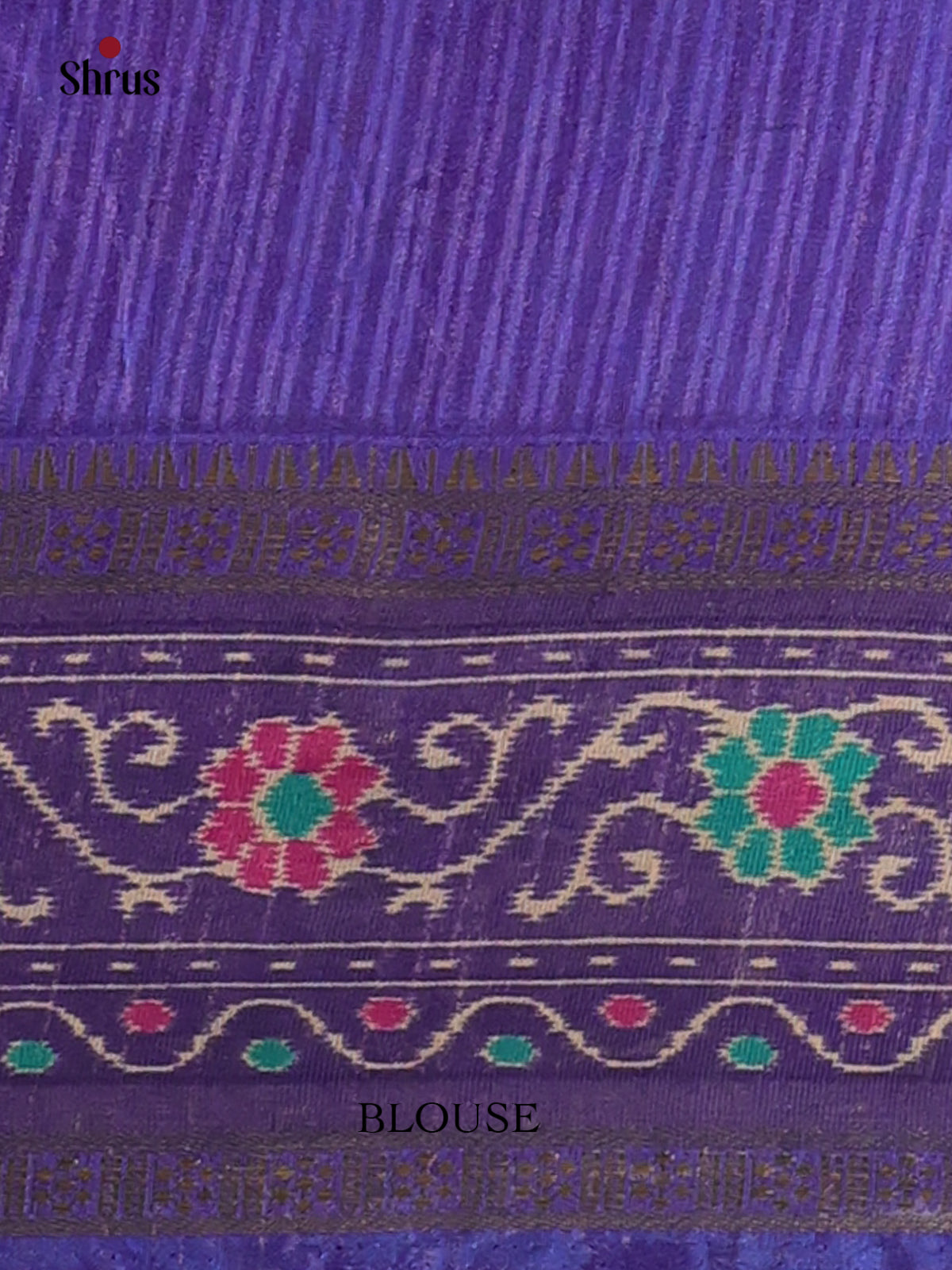 Violet - Semi Patola Saree