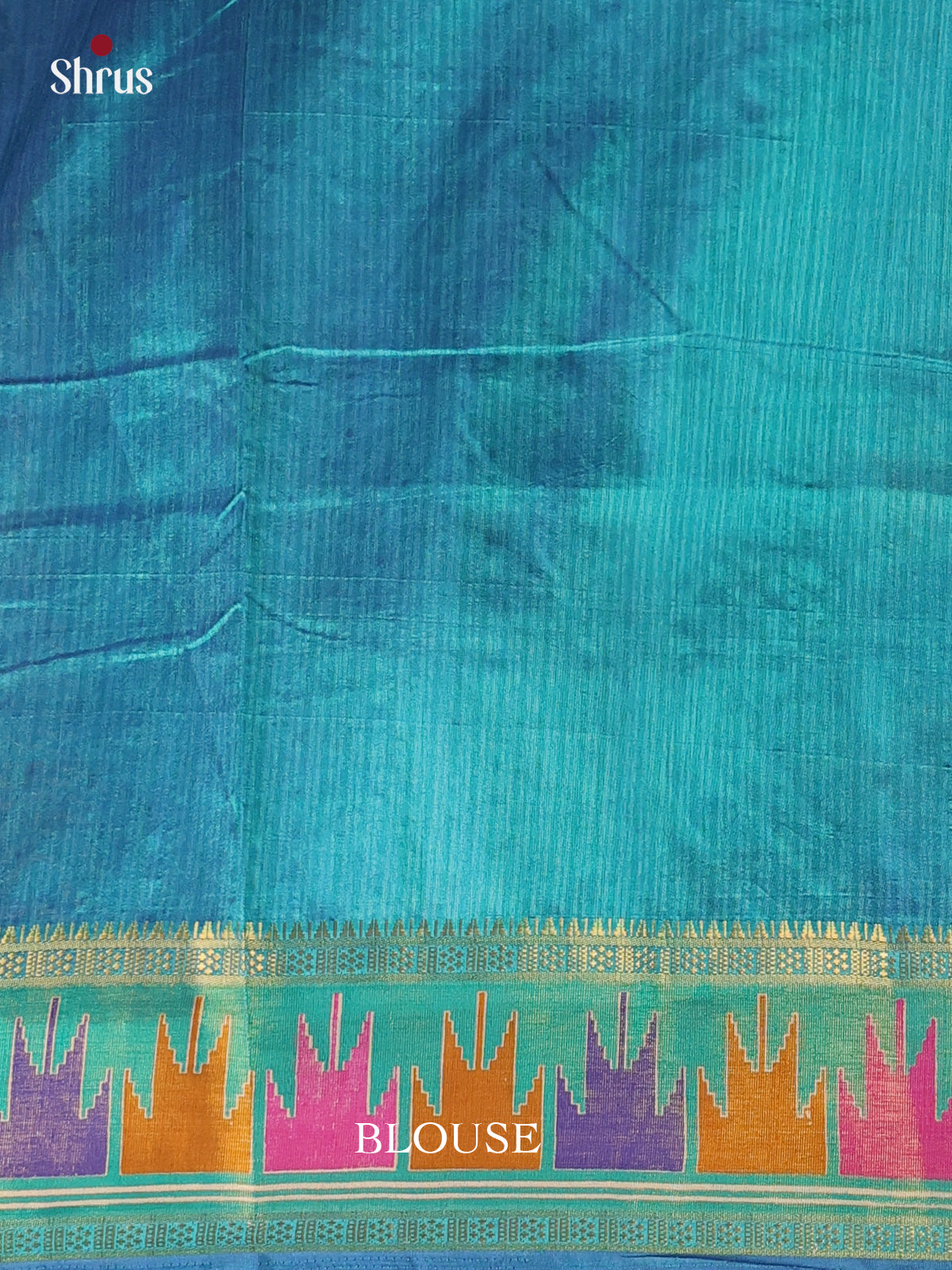 Violet & Blue - Semi Patola Saree