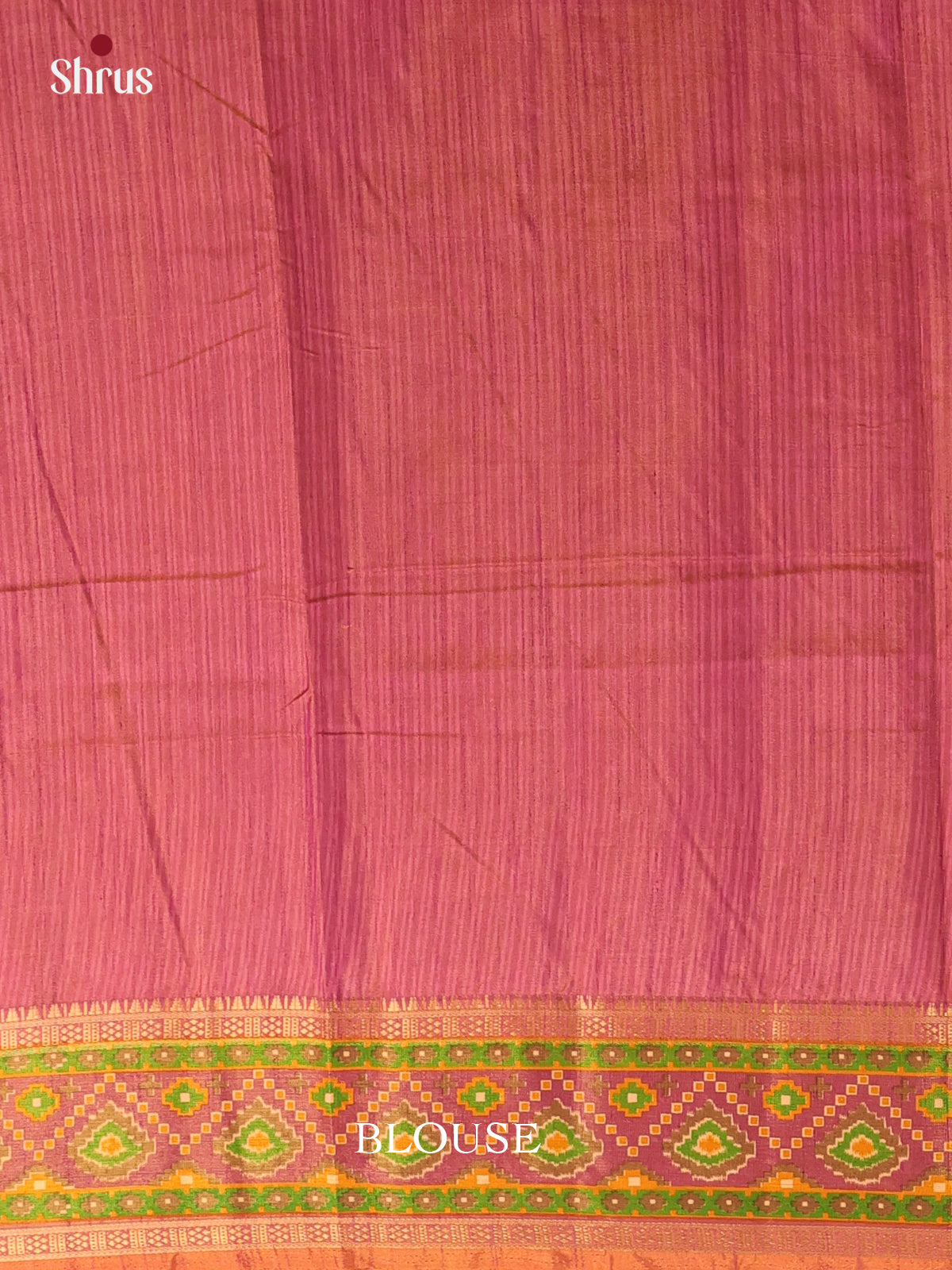 Brown & Purple - Semi Patola Saree - Shop on Shrus.com