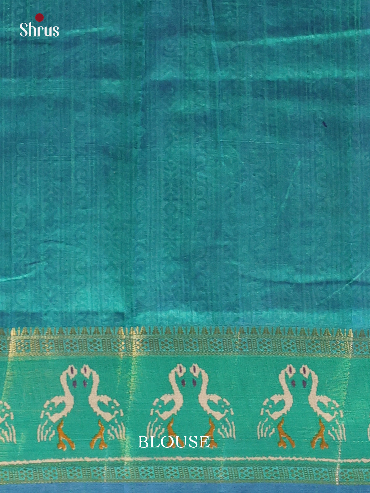 Violet & Green- Semi Patola Saree