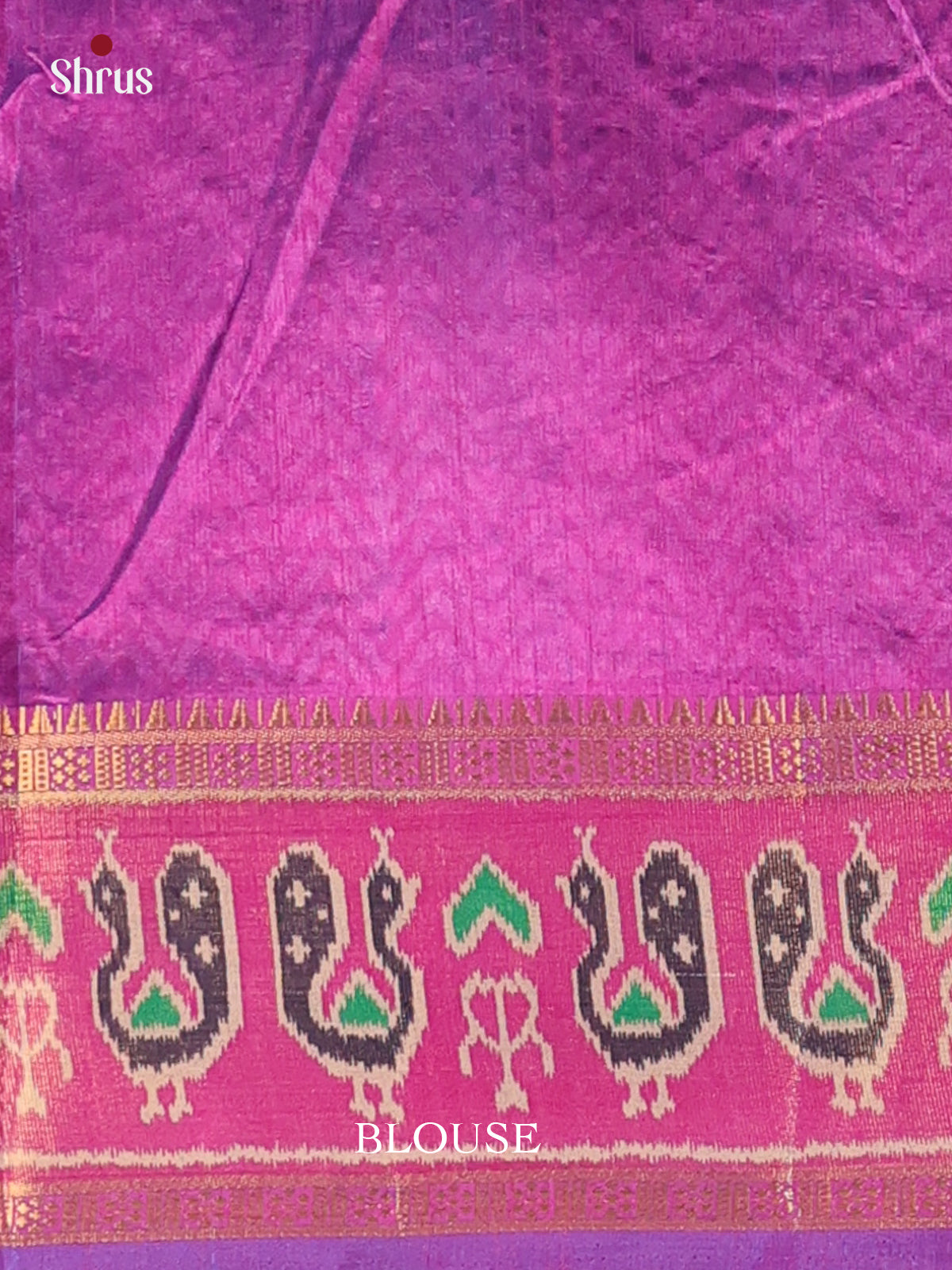 Violet & Purple- Semi Patola Saree - Shop on Shrus.com
