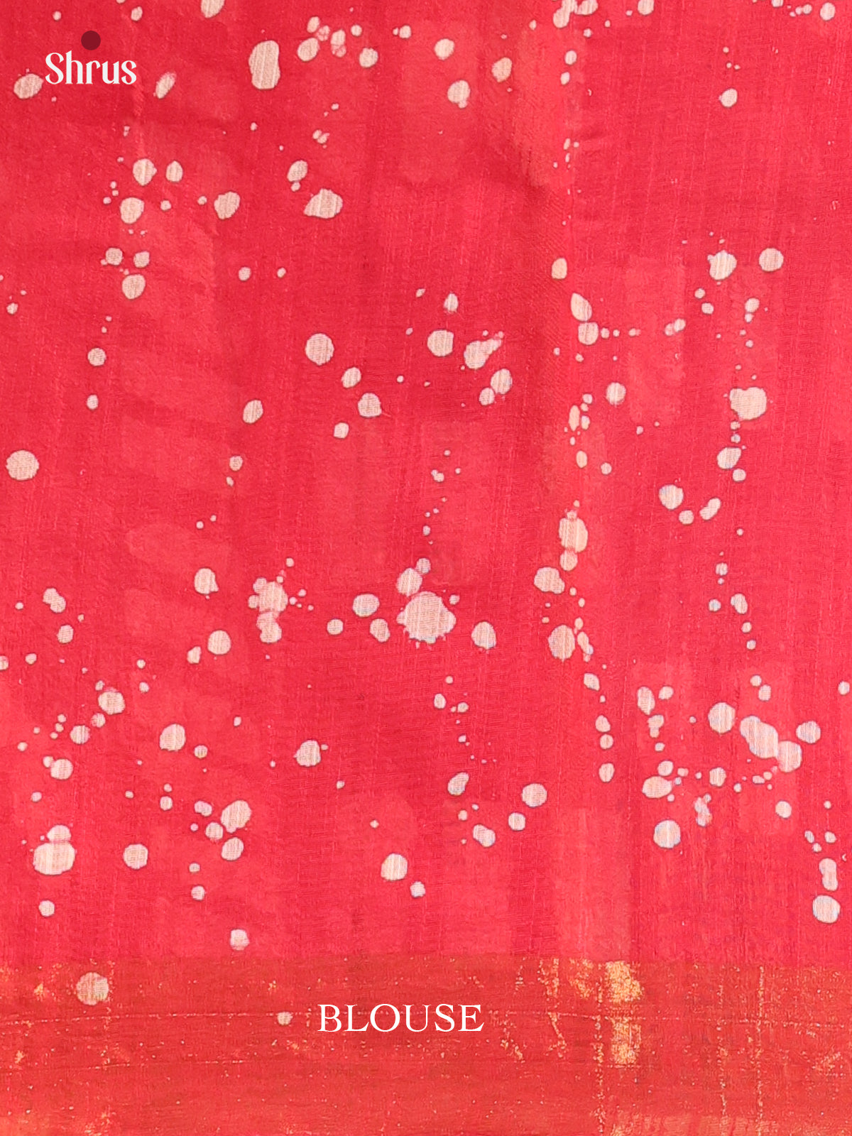 Red - Semi Chanderi Saree