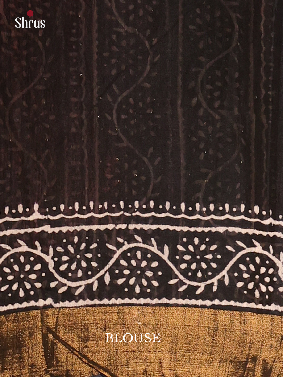 Black - Semi Chanderi Saree