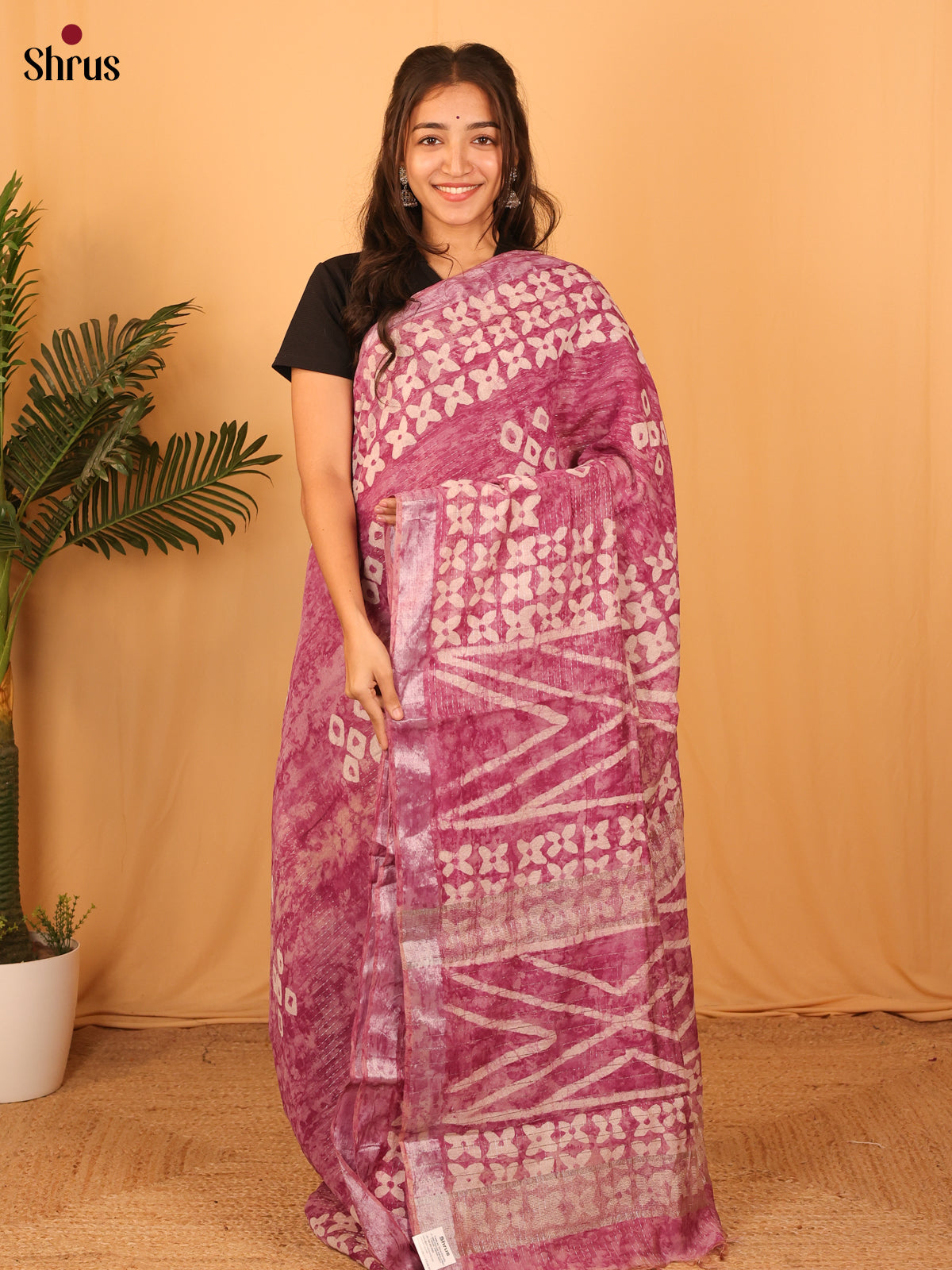 CLS31032 - Semi Chanderi Saree