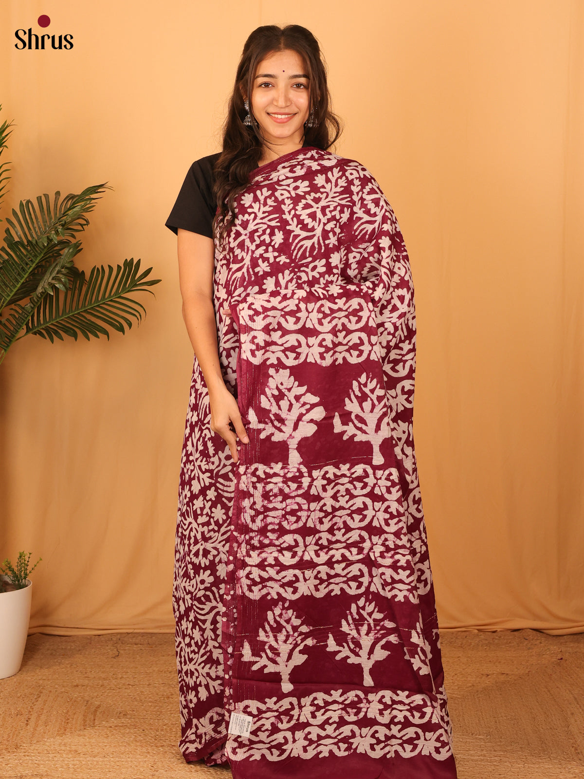 CLS31037 - Semi Chanderi Saree