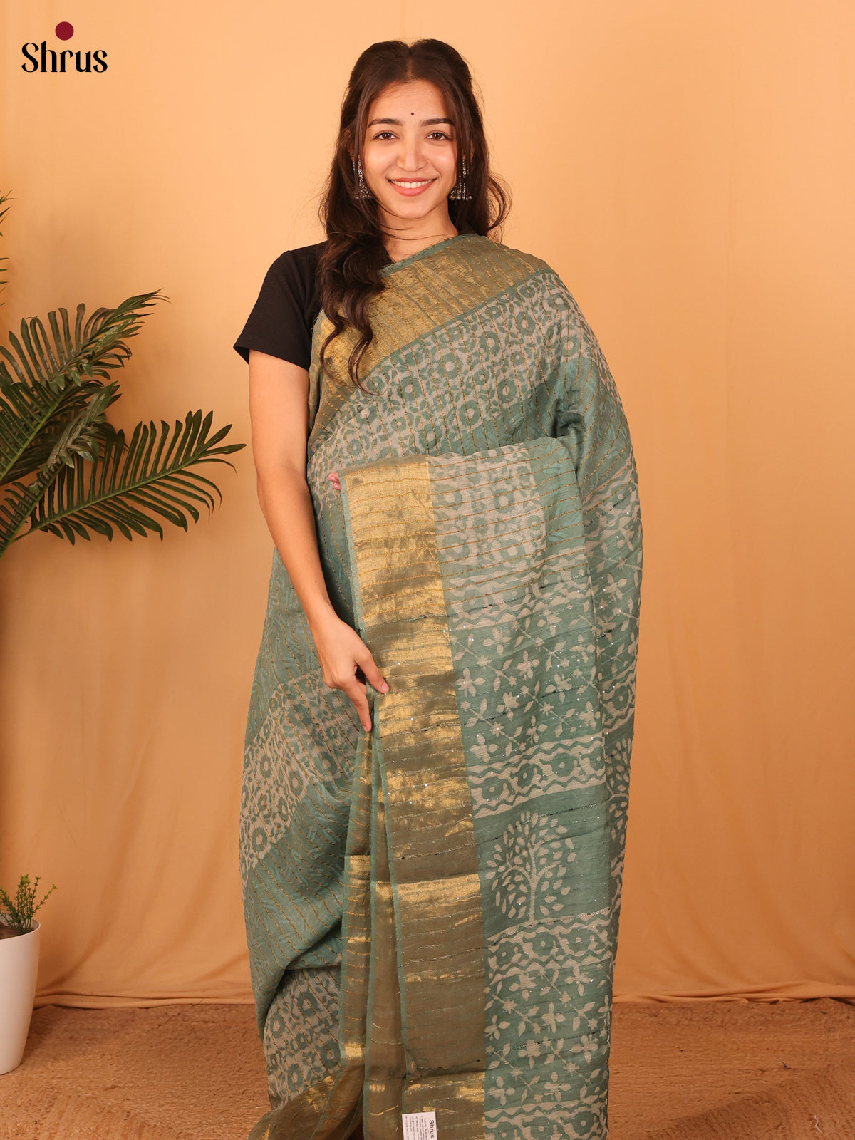 CLS31043 - Semi Chanderi Saree