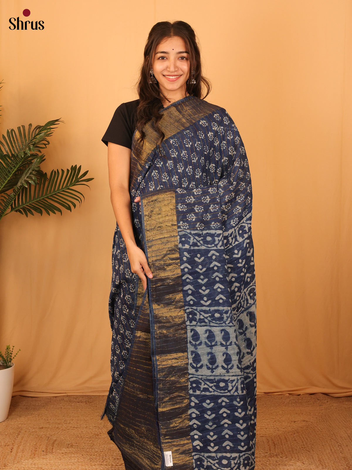 CLS31055 - Semi Chanderi Saree