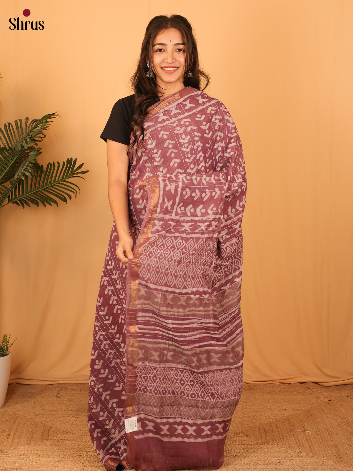 CLS31056 - Semi Chanderi Saree