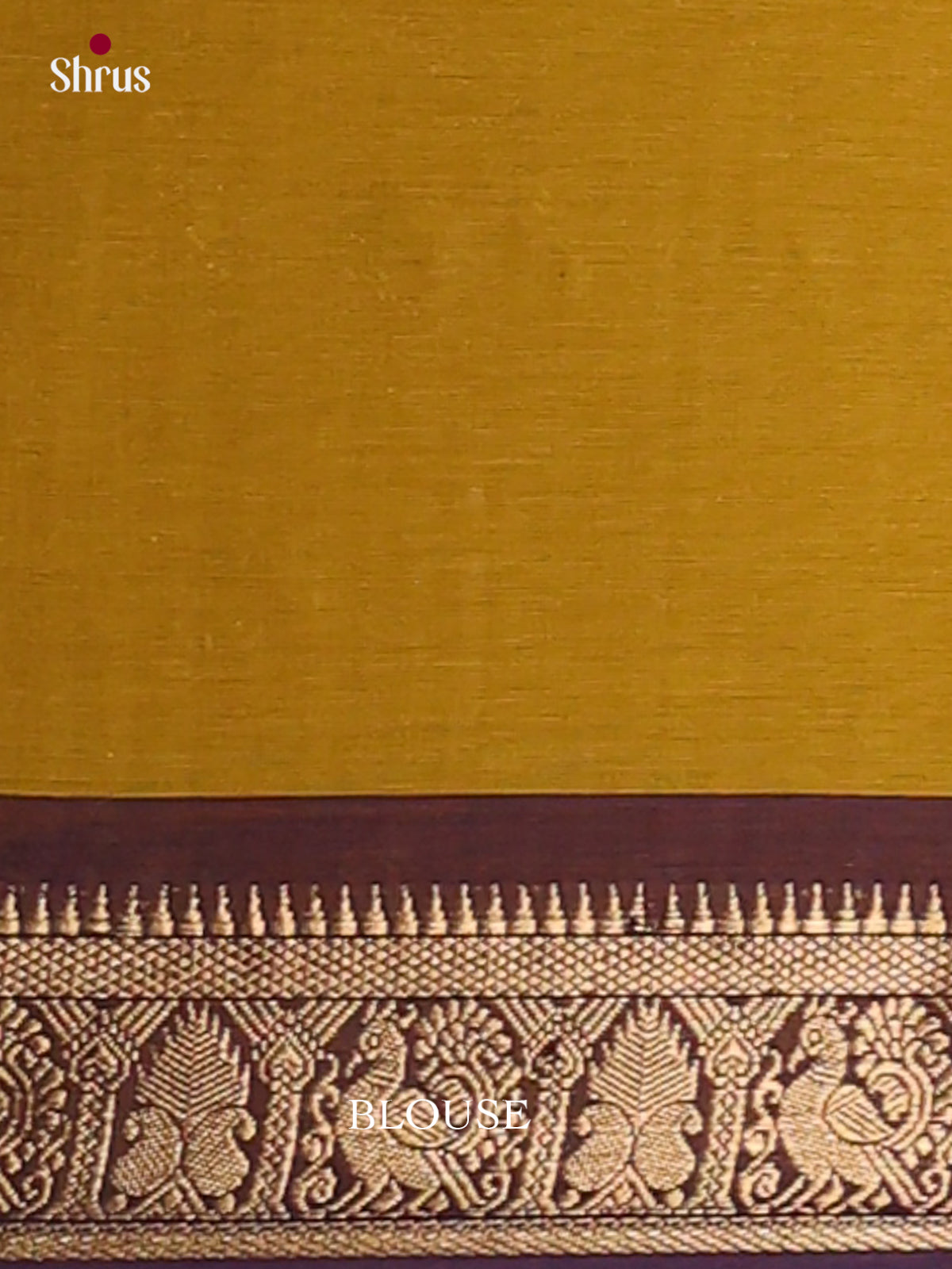 Charming Mustard Chettinad Cotton Sarees With Checks, Purple Zari Border & Brocade Pallu