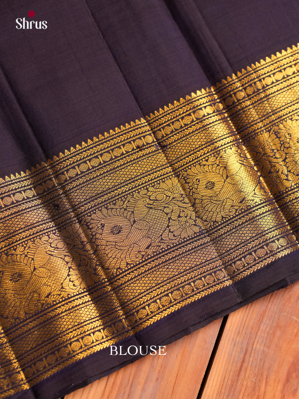 Classic Mustard Pattu Saree With Annapakshi Buttas | Deep Purple Border With Zari Bands