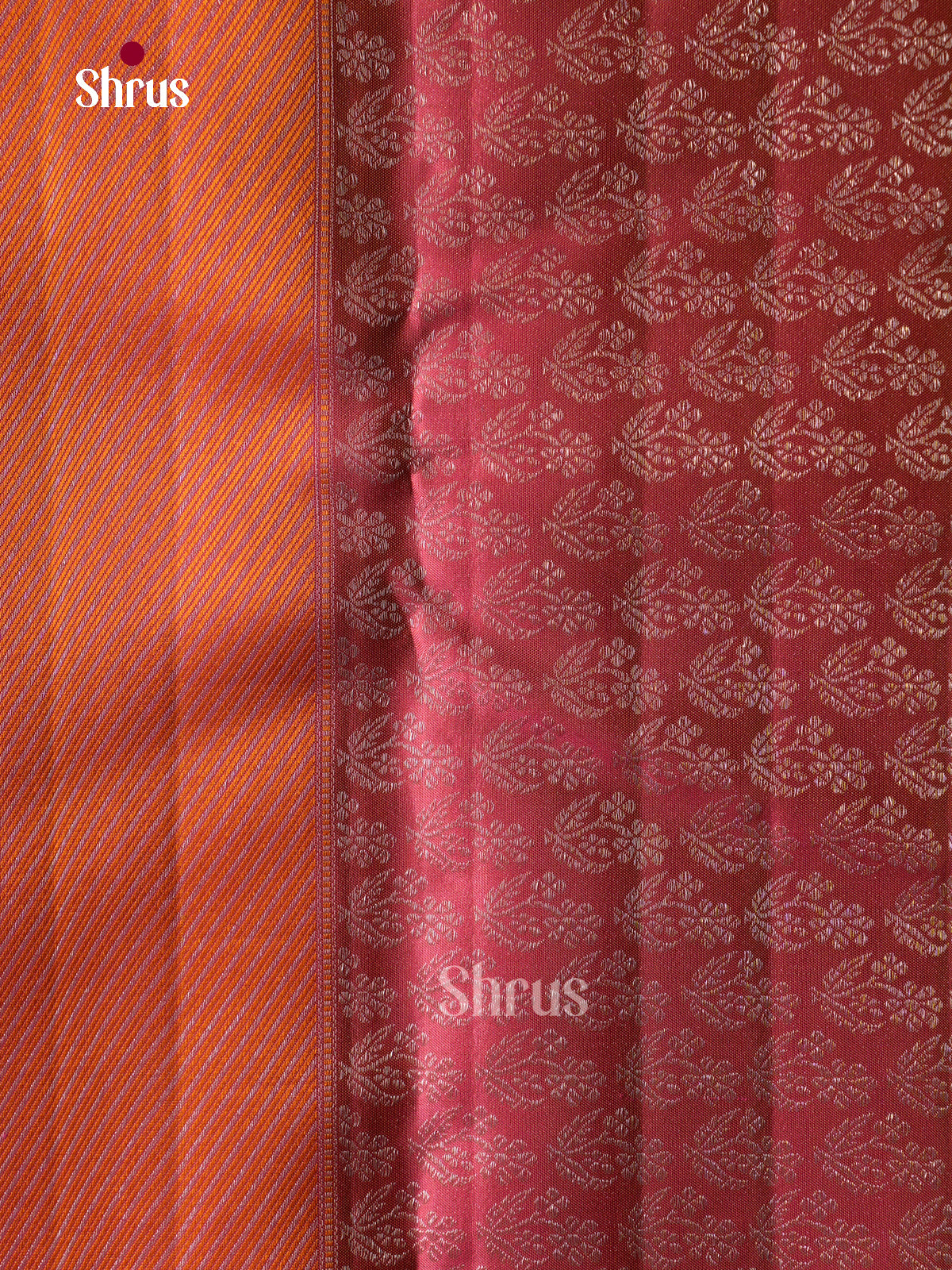 Classy Mustard Yellow Kanchipuram Silk Sarees With Self Textured Pattern & Rose Pink Silver Zari Border