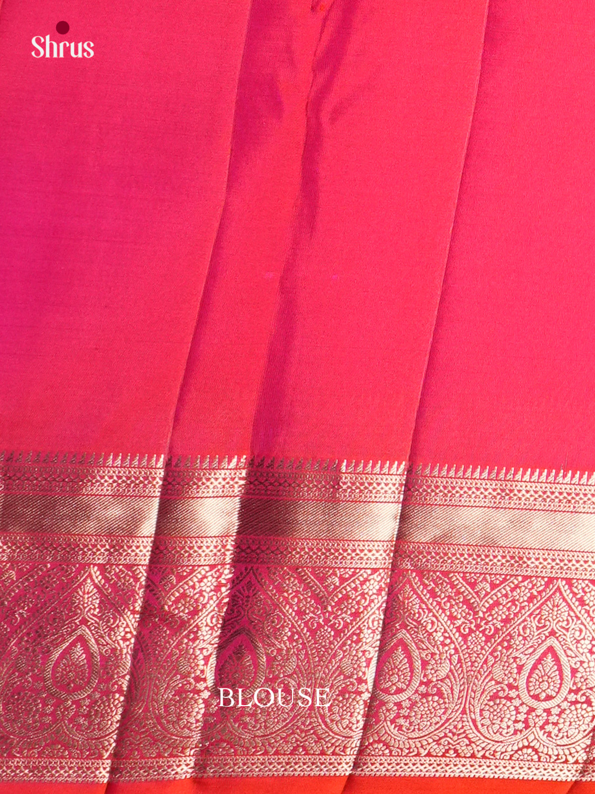 Buy Vivid Coral Pink Kanjivaram Saree with Floral Mandala Brocade & Criss Cross Zari Woven Pallu