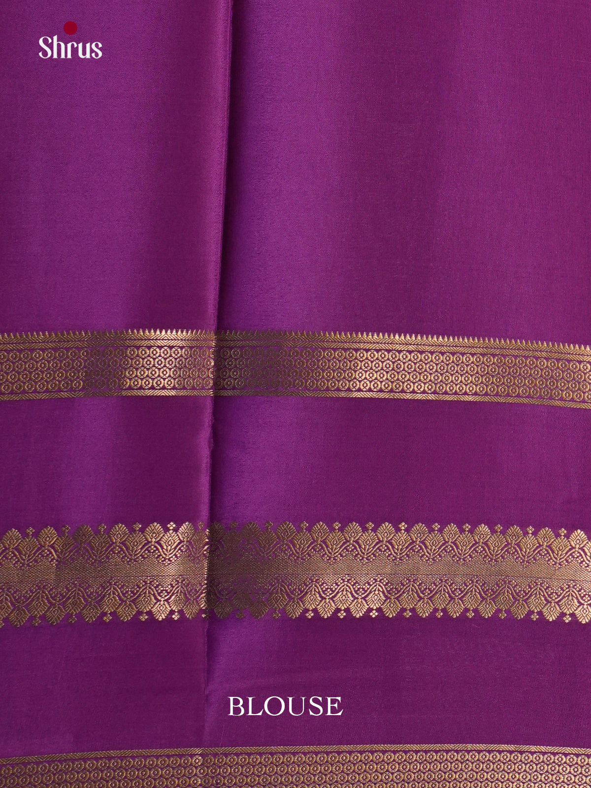 Buy Charming Cream Mysore Crepe Silk Saree with Purple & Green Double Border And Traditional Pallu