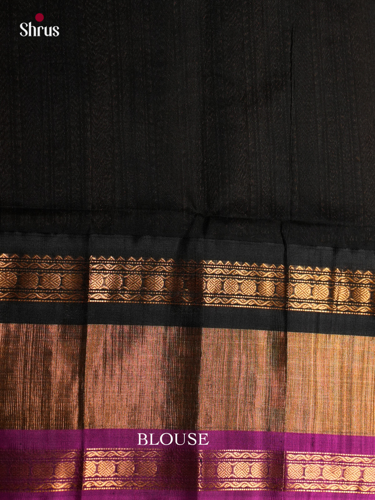 Buy Graceful Cream Pure Cotton Silk Saree With Golden Buttas, Rettapet Korvai Zari Border & Black Brocade Pallu