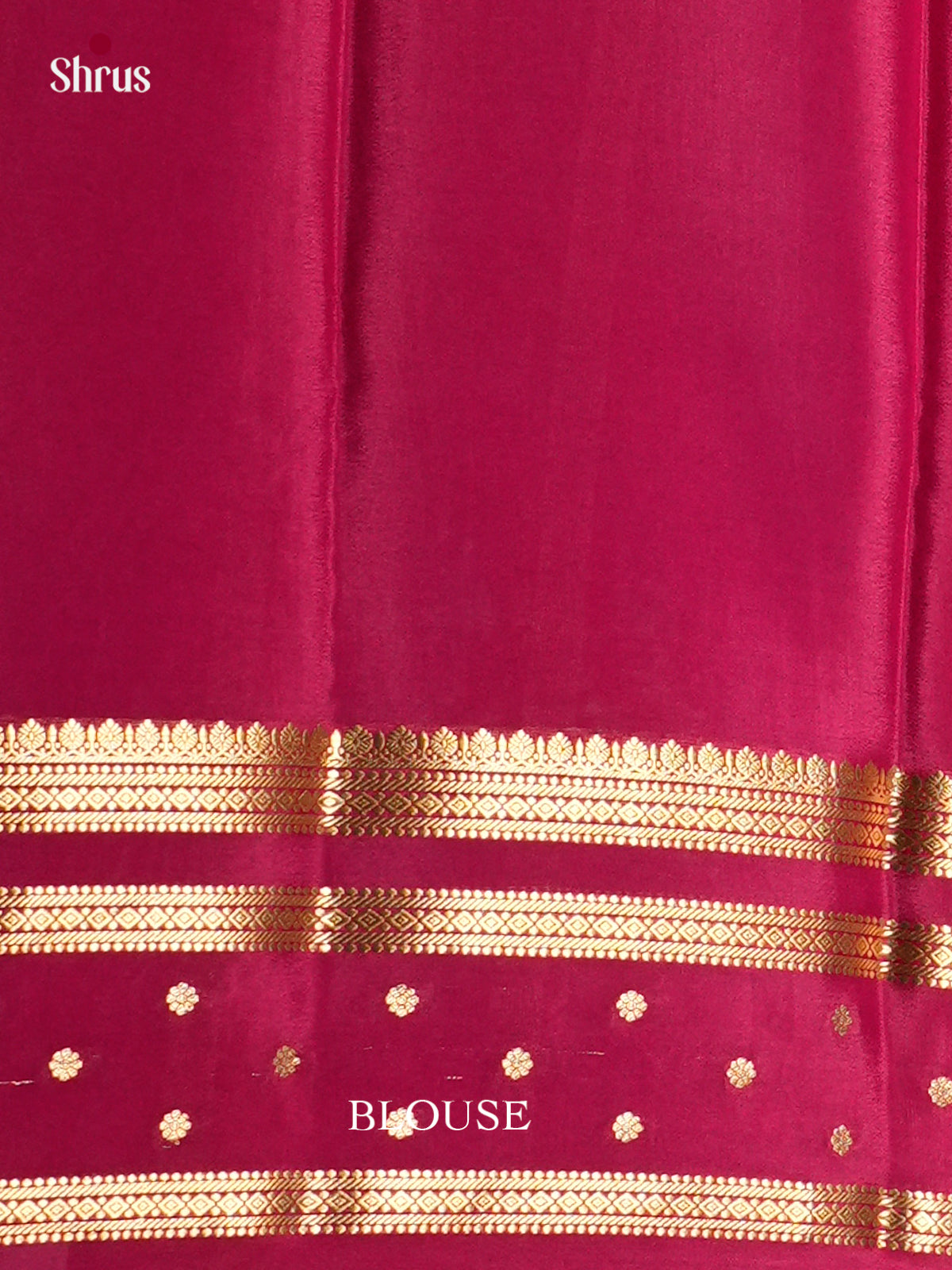 Buy Enchanting Cream Pure Mysore Silk Sarees with Floral Print, Rettapet Zari Border & Purple Pallu