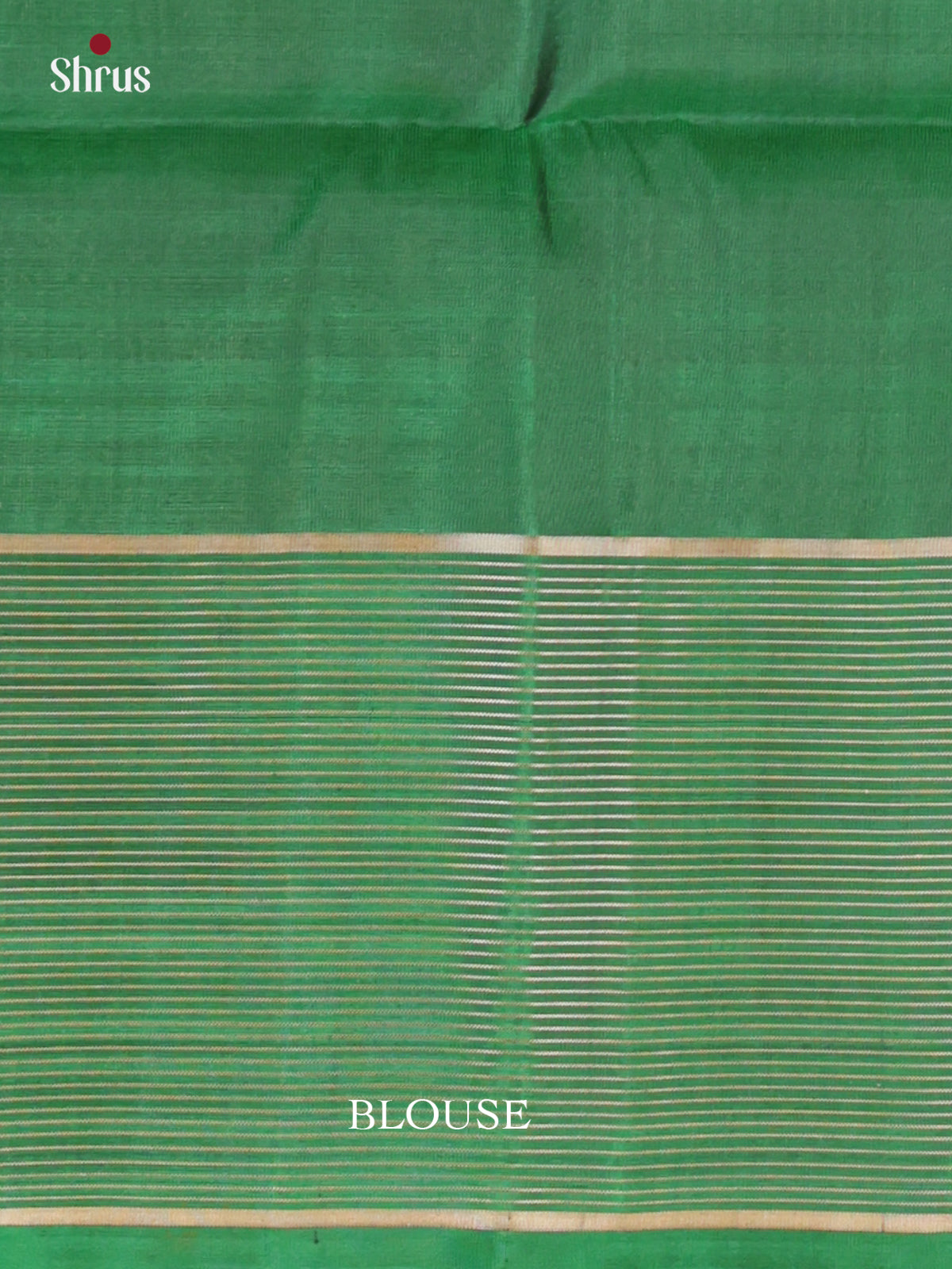 Buy Effulgent Cream Pure Silk Saree with Stripes Buttas, Green Border & Brocade Pallu